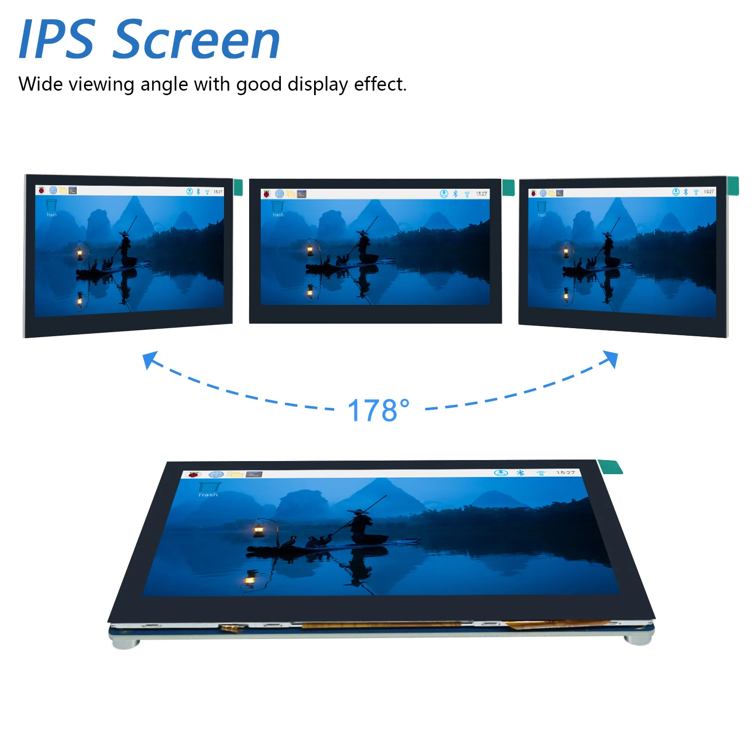 Freenove 4.3 Inch Touchscreen Monitor for Raspberry Pi 5 4 B 3 B+ A+, 800x480 Pixel IPS Display, 5-Point Touch Capacitive Screen, Driver-Free MIPI DSI Port - Image 4