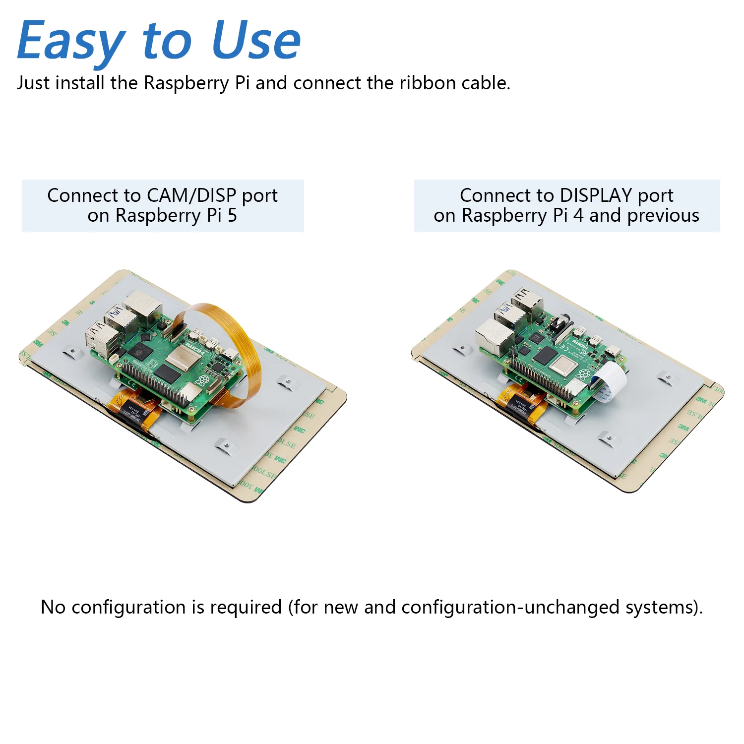 Freenove 7 Inch Touch Display for Raspberry Pi 5 4 B 3 B+ A+, 800x480 Pixel IPS Monitor, 5-Point Capacitive Touchscreen, Driver-Free MIPI DSI Port - Image 2