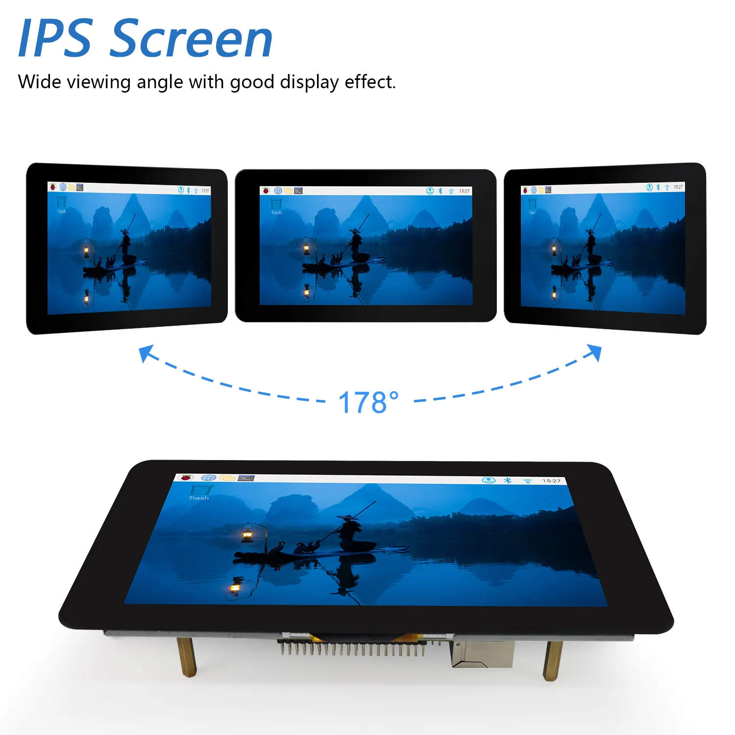 Freenove 7 Inch Touch Display for Raspberry Pi 5 4 B 3 B+ A+, 800x480 Pixel IPS Monitor, 5-Point Capacitive Touchscreen, Driver-Free MIPI DSI Port - Image 5
