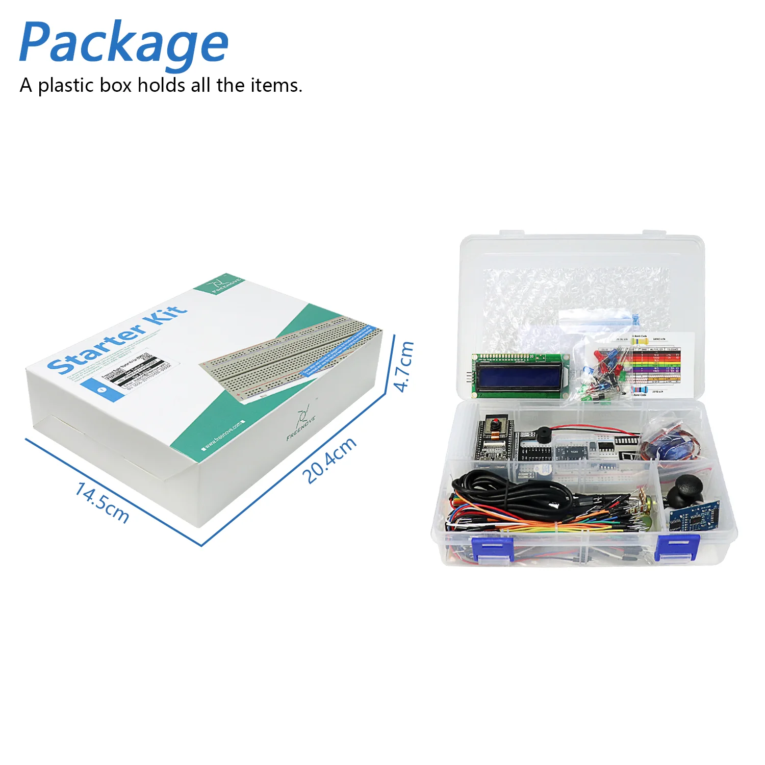 Freenove Super Starter Kit for ESP32-S3 ESP32 S3 CAM Camera Wi-Fi Bluetooth, Dual-core 32-bit 240 MHz Microcontroller, Python C Code, 539-Page Detailed Tutorial, 176 Items, 76 Projects - Image 7