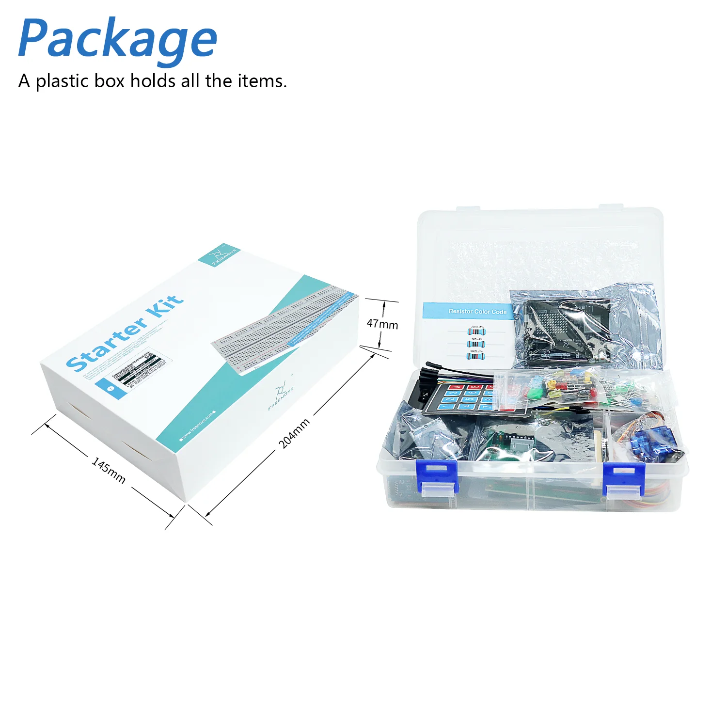 Freenove Ultimate Starter Kit (Compatible with Arduino UNO R4 WiFi Mini), Arm Cortex-M4 Microcontroller, Onboard ESP32-S3, 399-Page Detailed Tutorial, 220 Items, 78 Projects - Image 7