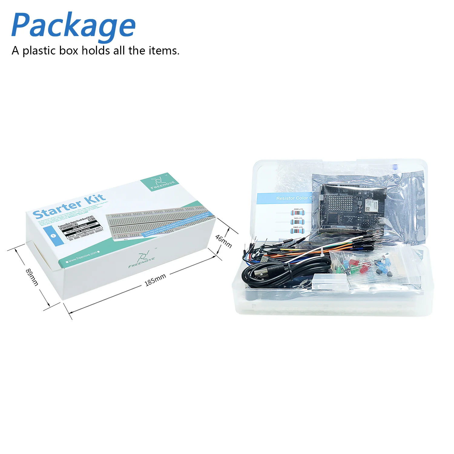 Freenove Basic Starter Kit (Compatible with Arduino UNO R4 WiFi Mini), Arm Cortex-M4 Microcontroller, Onboard ESP32-S3, 179-Page Detailed Tutorial, 140 Items, 34 Projects - Image 7