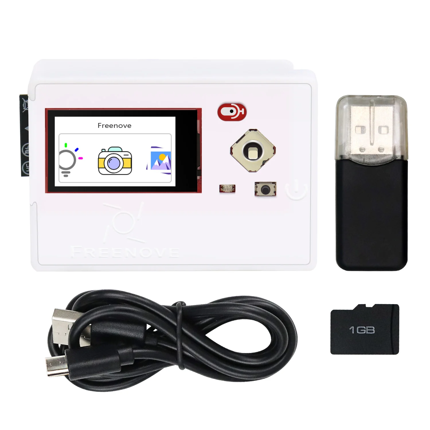 Freenove Media Kit for ESP32-S3 ESP32 S3 CAM Camera Wi-Fi Bluetooth, OpenAI / XiaoZhiAI, Dual-core 32-bit 240 MHz Microcontroller, Screen Speaker Microphone, Tutorial Code