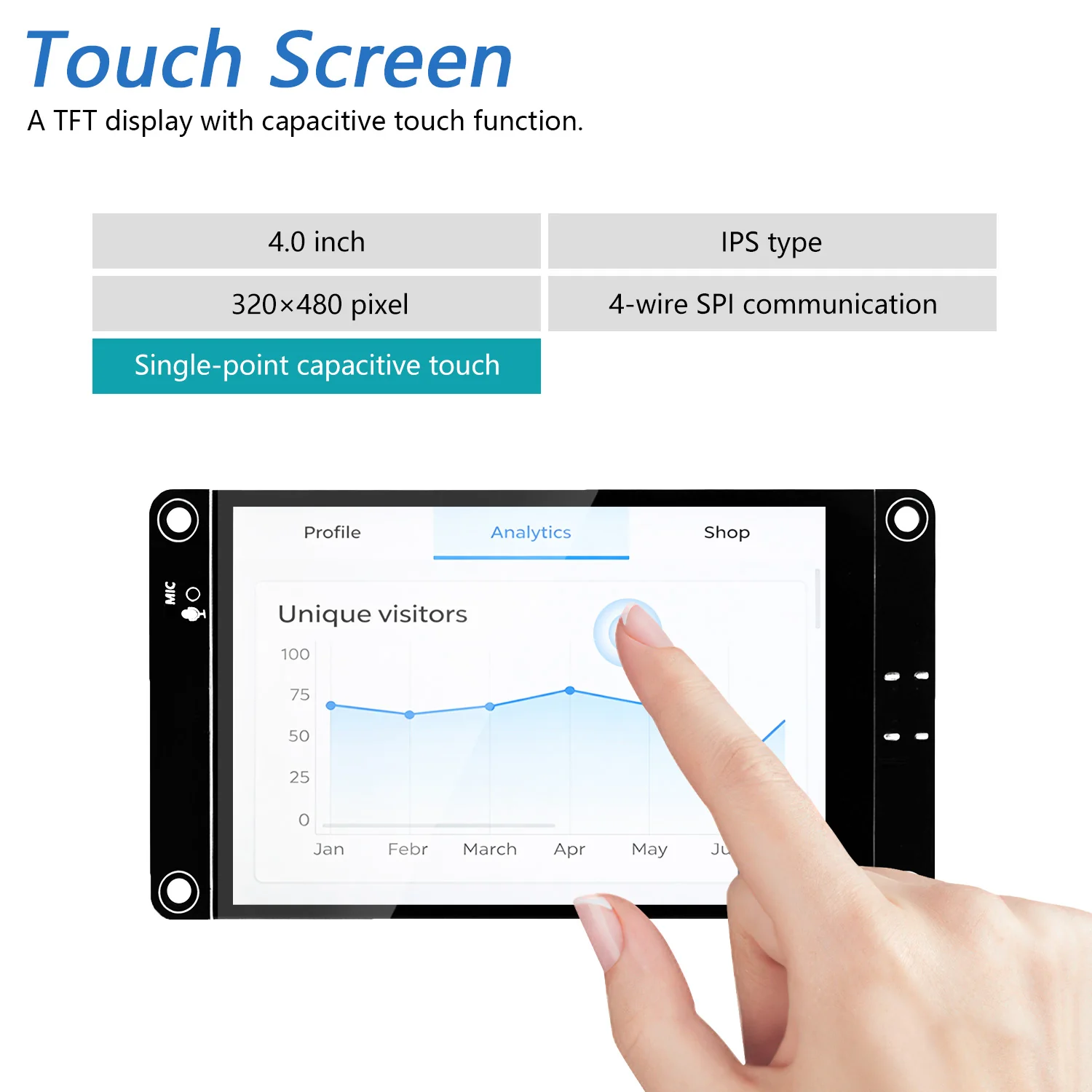 Freenove ESP32 S3 Touch Display CYD WiFi BT, 2.8 3.5 4.0 Inch IPS Capacitive Touchscreen, Dual-core 32-bit 240 MHz, AI LVGL Tutorial - Image 10
