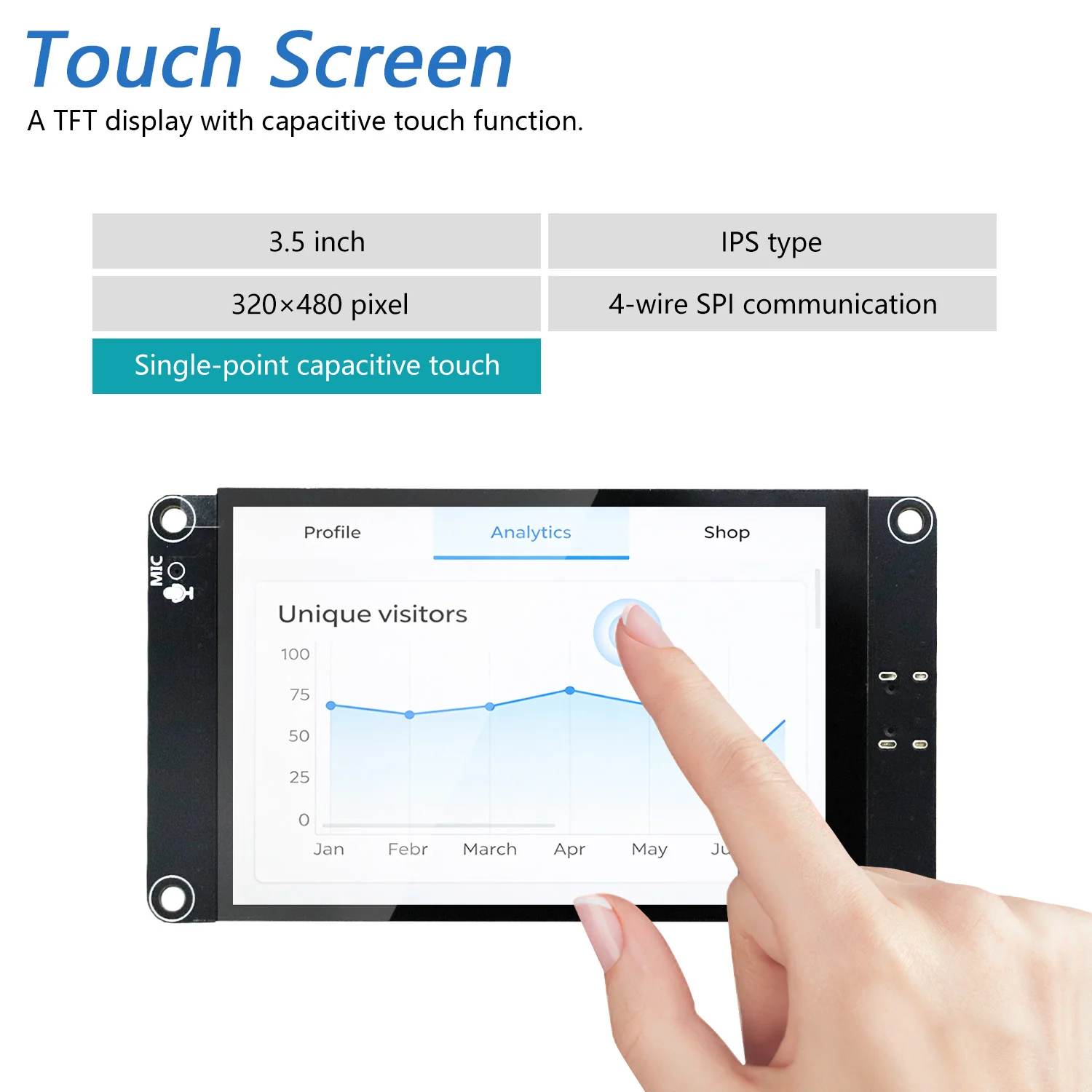 Freenove ESP32 S3 Touch Display CYD WiFi BT, 2.8 3.5 4.0 Inch IPS Capacitive Touchscreen, Dual-core 32-bit 240 MHz, AI LVGL Tutorial - Image 9