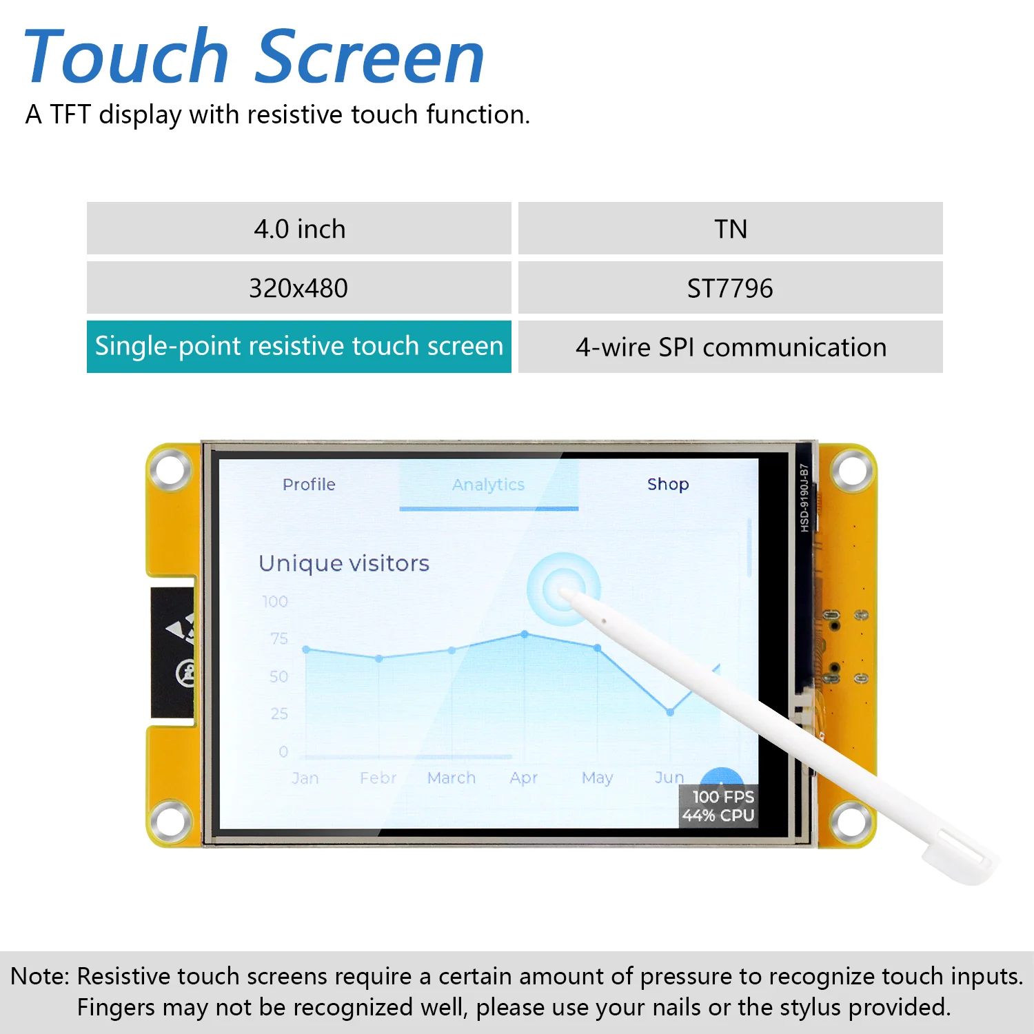 Freenove ESP32 Touch Display CYD WiFi BT, 2.4 2.8 3.2 3.5 4.0 Inch Touchscreen, Dual-core 32-bit 240 MHz, Code LVGL Example Tutorial - Image 11
